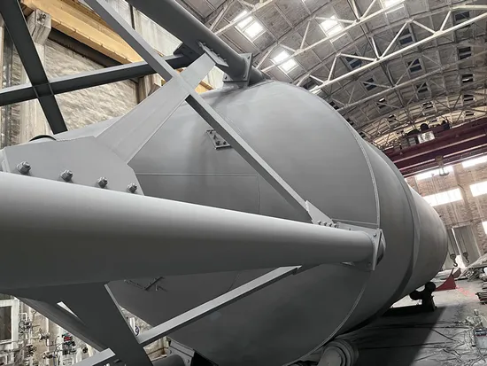 Almacenamiento de grano de arena Silo de acero Polvo a granel de cemento de cal con ASME