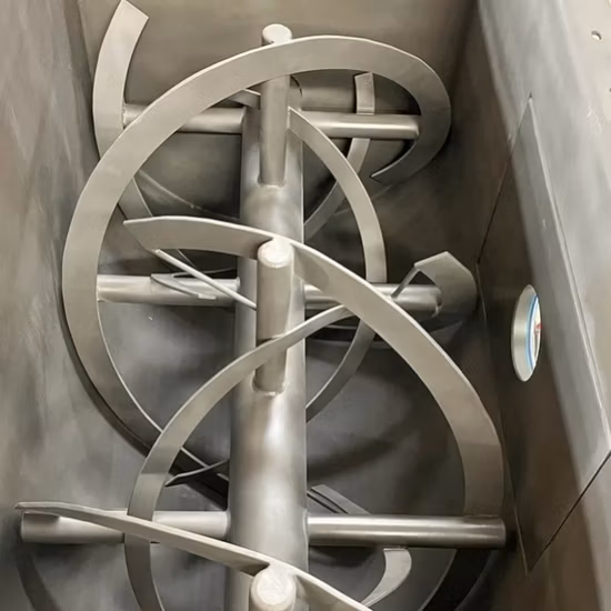 Mezclador de cinta/equipo de mezcla de licuadora de gránulos de polvo de acero inoxidable de gran capacidad